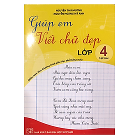 Sách - Giúp em viết chữ đẹp lớp 4 - tập 2 (cánh diều) (KP)
