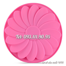 Mua Khuôn silicon làm đế bánh  rau câu hoa hướng dương - Loại 24 cm – Mã số 1043