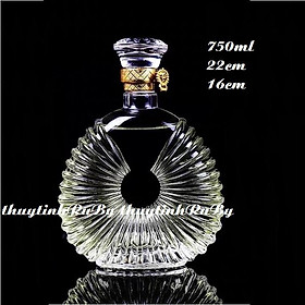Mua Bộ 2 Chai Ruou Thủy Tinh XO KHÍA 750ML Cao Cấp  Vỏ Chai XO Kiểu