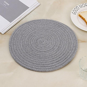 Mua Tấm Lót Cốc  Lót Đĩa  Lót Nồi chất Liệu Vải Cotton Thấm Nước - Tấm Lót Trang Trí Bàn Ăn Vải Bện Dễ Thương LC11