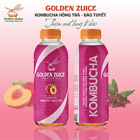 Nước trái cây lên men Kombucha Golden Zuice Hồng trà Đào tuyết