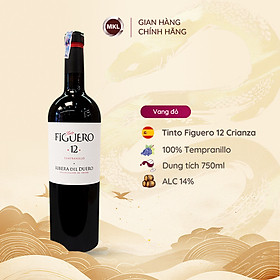 Rượu vang đỏ Tây Ban Nha Tinto Figuero 12 Crianza 750ml 14% - Hàng chính hãng