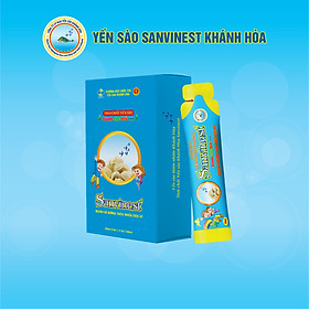 Tinh chất Yến sào Khánh Hòa Sanvinest dành cho trẻ em - Hộp 10 túi 20 ml