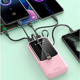 Mua Sạc dự phòng 10000mAh WK 275 2 cổng kèm 3 dây sạc màn hình Led