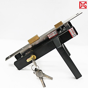 Thùng khóa cửa tay gạt đơn điểm hệ nhôm 55 DG Plastis - Mở Ngoài