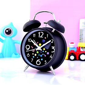 Mua Đồng Hồ Báo Thức Để Bàn DB04 Hai Quả Chuông Họa Tiết Siêu Tinh Tế Tối Giản