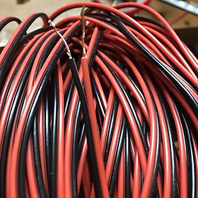 10 mét dây điện lõi đồng dẫn điện tốt, đỏ đen chuyên dùng cho led và mạch điện tử