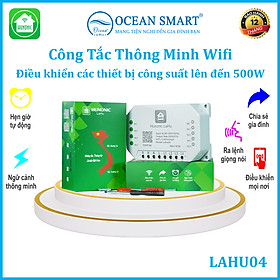 Công tắc cảm ứng wifi thông minh hunonic, giá rẻ, hẹn giờ, điều khiển từ xa qua điện thoại
