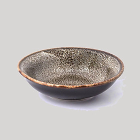 Mua Đĩa muối men hoa gấm vàng - Đĩa gia vị gốm sứ cao cấp (Đường kính 9cm) - Gôm Sứ Cao Cấp Bát Tràng