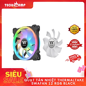 QUẠT TẢN NHIỆT Thermaltake SWAFAN 12 RGB Black - Hàng chính hãng