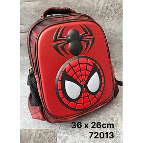 Balo in họa tiết nổi 3D hình Spider man cho bé trai đi học