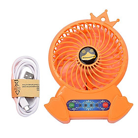 Portable Fan Air Cooler Mini Desk USB Fans with LED Light