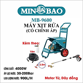 MÁY XỊT RỬA 4000W MB-9600 CÓ CHỈNH ÁP MINBAO -HÀNG CHÍNH HÃNG