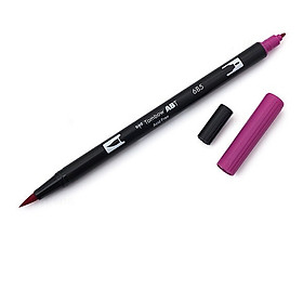 Bút lông cọ hai đầu Tombow ABT Dual Brush Pen - Brush/ Bullet - Deep Magenta (685)