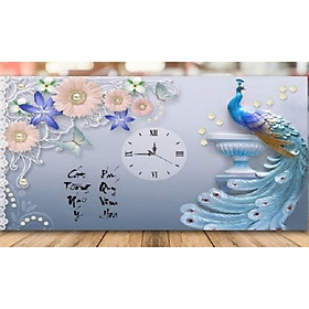 Mua TRANH  THÊU CHỮ THẬP ĐỒNG HỒ PHÚ QUÝ CÁT TƯỜNG 58x39cm- tự thêu