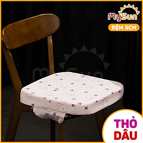 Đệm lót ghế ăn dặm cho bé miếng nệm nâng chiều cao MySun