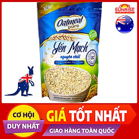 Yến mạch úc nguyên chất Oatmeal Pure cán vảy gói 200g