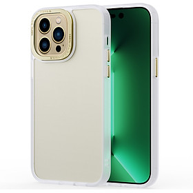 Ốp lưng dành cho iPhone 14 Pro Max lưng nhám viền màu chống sốc chống ố bảo vệ toàn diện camera hiệu Likgus Focus pixels - Hàng chính hãng