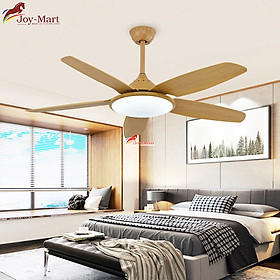 Mua Quạt Trần Có Đèn MQT2501 Trang Trí Phòng Khách Cánh Nhựa ABS Màu Gỗ Sang Trọng  Điều Khiển Từ Xa  5 Cấp Độ Gió  LED 3 Màu