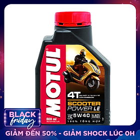 Nhớt Xe Tay Ga Motul Scooter Power Le 4t 5w40 20x0.8l Vn (800ml)