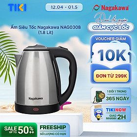 Hình ảnh Ấm Siêu Tốc Nagakawa NAG0308 (1.8 Lít) - Hàng Chính Hãng