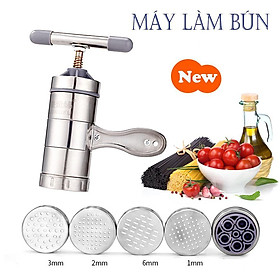 Mua Máy làm bún  nui  phở  bánh canh tươi ngay tại nhà với 5 đầu thay khác nhau  thiết kế đơn giản  dễ sử dụng  chống dính  dễ dàng vệ sinh sau khi dùng  chất liệu 100% inox 304 siêu bền