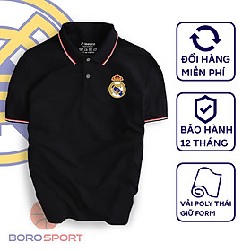 Áo Polo Boro Sport Chất Liệu Vải Poly Thái Giữ Form Thiết Kế Thời Trang Năng Động Real Madrid