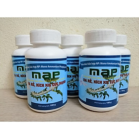 ComBo 5 Lọ Phân Bón Hỗn Hợp NP MAP, Ra Rễ, Kích Kie Cực Mạnh, Chuyên Dùng Cho Hoa Lan, Lọ 100G