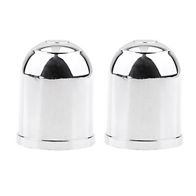 2x 50mm Chrome Tow Bar Ball Cover Cap Car Towing Hitch Towball Protect