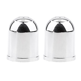 DUAL Car Towbar Towball    Tow Ball Towing Protective Cover Chrome