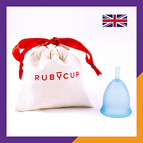 Cốc Nguyệt San Ruby Cup Anh Màu Xanh - Độ Mềm Phù Hợp Phụ Nữ Việt Vật liệu 100% Sillicon Y Tế Đạt Tiêu Chuẩn FDA – Hàng Chính Hãng Thương Hiệu Được Yêu Thích Tại Anh Và Hơn 36 Quốc Gia - Ruby Cup Blue