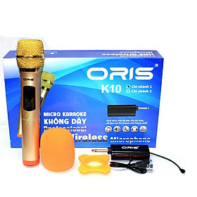 MICRO KHÔNG DÂY ORIS K10 CHO LOA KÉO, AMPLY BỘ 1 MICRO - HÀNG NHẬP KHẨU