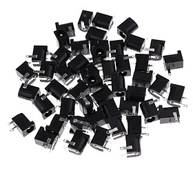 50x DC005 PCB Mount 3 Pins DC Female Socket  For 2.5x5.5mm Socket
