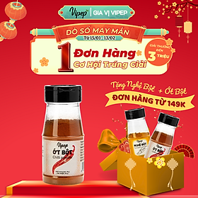Ớt Bột Chỉ Thiên Tự Nhiên Vipep Hũ Nhựa 45g