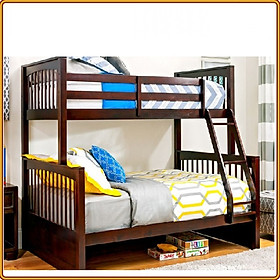 Mua Giường 2 tầng màu nâu Tundo trên 1m2 dưới 1m6