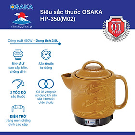 Mua SIÊU SẮC THUỐC OSAKA HP350 VUÔNG - DUNG TÍCH 3.5 LÍT - SẮC CÁC LOẠI THẢO DƯỢC - Hàng Chính Hãng