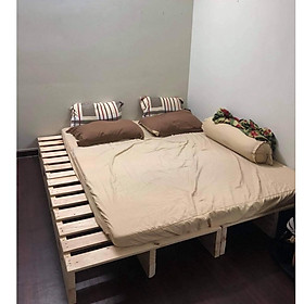 Mua Giường Pallet Gỗ Thông 1m6x2m - Giá Xưởng