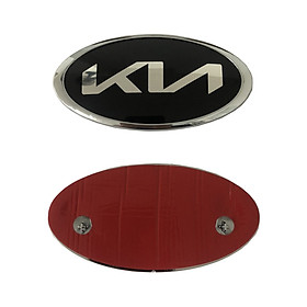 Logo biểu tượng trước và sau xe ô tô Kia thước lần lượt là: 150*75mm (Loại dán), 130*65mm( Loại chân cài 3 chân), 120*60mm( Loại dán) và 115*57mm(Loại chân cài 2 chân)