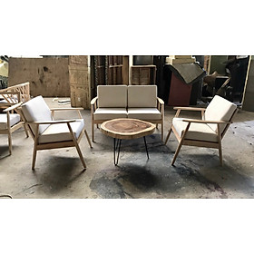 Mua Bộ sofa cafe Juno Sofa 1 băng 2 đơn kèm bàn me tây (màu nệm tuỳ chọn)
