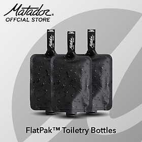 Bộ 3 Lọ FlatPak đựng dung dịch vệ sinh Matador FlatPak Toiletry Bottle - Hàng chính hãng