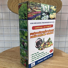 Trichoderma bacillus Chitosan +20 tỷ bào tử hộp 1kg ủ phân, chống vàng lá thối rễ