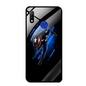 Ốp Lưng Kính Cường Lực cho Realme 3 Pro - 0279 CAPTAIN02 - Hàng Chính Hãng