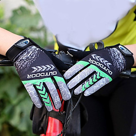 Găng tay xe đạp MTB Găng tay xe đạp Găng tay nhiệt độ cao Bike Núi Đá chống nắng không trượt Color: Green Size: XL