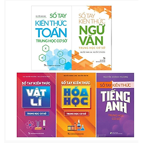Sách: Combo 5 Cuốn Sổ Tay Kiến Thức Trung Học Cơ Sở
