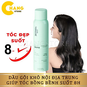 Dầu gội khô dạng xịt, dầu gội đầu khô nữ không bết dính phồng tóc suốt 8