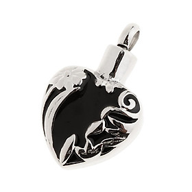 Cremation Love Heart Openable Urn Pendant for Ash Keepsake Memorial Jewelry