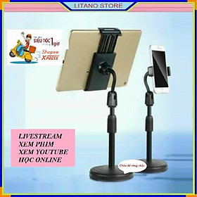 Mua Giá Đỡ Kẹp Điện Thoại Có Đế Để Bàn Đa Năng Xoay 360 Độ  Điều Chỉnh Cao Thấp Tùy Ý. Có Thể Sử Dụng Livestream