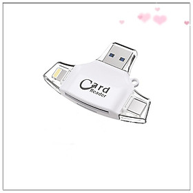 4-in 1 Type-c Card Reader Flash Drive Usb Micro Sd Otg Tf Memory Card Reader