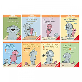 Combo Picture Book Song Ngữ: Voi & Lợn (Bộ 8 cuốn truyện kể cho bé trước giờ đi ngủ song ngữ) - Tặng kèm postcard GreenLife
