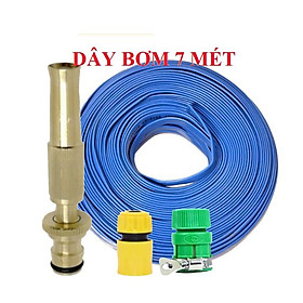 Bộ dây vòi xịt nước ️ , tăng áp 3 lần,loại 7m,10m 206587 cút sập,nối nhựa vàng+ túi đựng bút